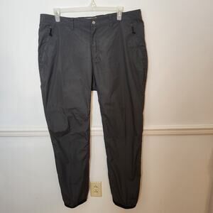 FjallRaven Pants Sz 40 X 34 Long Mens Vardag Trousers Outdoor Hiking Gray Logo
